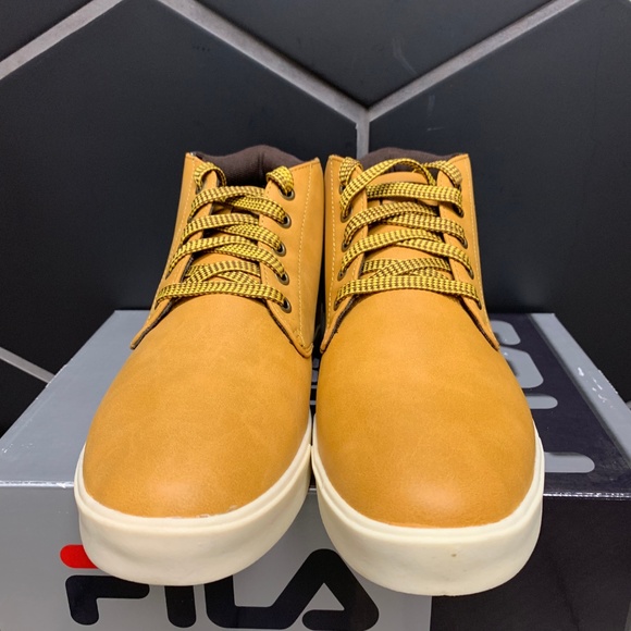 Mens Fila Egress Wheat Brown Chukka Boots - Picture 3 of 5
